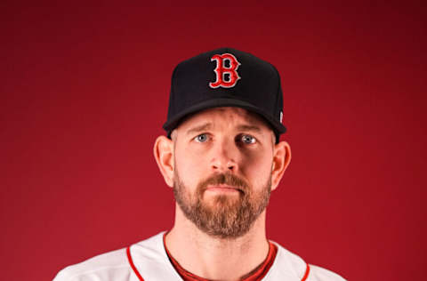 FORT MYERS, FL - MARCH 16: James Paxton #65 of the Boston Red Sox poses for a portrait on Major League Baseball photo day on March 15, 2022 at JetBlue Park at Fenway South on March 16, 2022 in Fort Myers, Florida. (Photo by Brace Hemmelgarn/Getty Images)