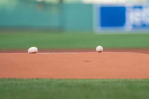 Aug 1, 2019; Boston, MA, USA; A general view of the mound prior to the game between the Tampa Bay Rays and the Boston Red Sox at Fenway Park. Mandatory Credit: Gregory J. Fisher-USA TODAY Sports