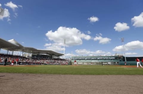 Feb 27, 2017; Fort Myers, FL, USA; A general view of JetBlue Park as the Boston Red Sox and St. Louis Cardinals play during the first inning. Mandatory Credit: Kim Klement-USA TODAY Sports