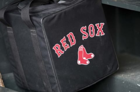 May 5, 2017; Minneapolis, MN, USA; A general view of a bag in the Boston Red Sox before a game against the Minnesota Twins at Target Field. Mandatory Credit: Jesse Johnson-USA TODAY Sports