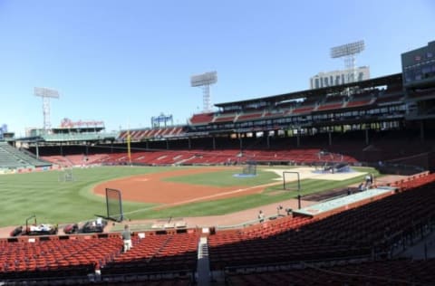 Jun 17, 2016; Boston, MA, USA; A general view of Fenway Park prior to batting practice before a game between the Boston Red Sox and Seattle Mariners. Mandatory Credit: Bob DeChiara-USA TODAY Sports