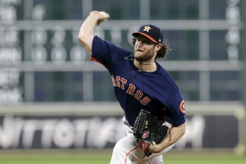 HOUSTON, TX – SEPTEMBER 08: Gerrit Cole #45 of the Houston Astros pitches in the eighth inning against the Seattle Mariners at Minute Maid Park on September 8, 2019 in Houston, Texas. (Photo by Tim Warner/Getty Images)