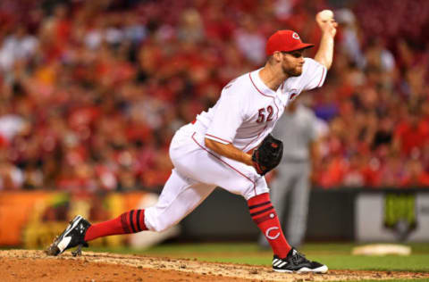 CINCINNATI, OH – JUNE 28: Tony Cingrani #52 of the Cincinnati Reds pitches in the eighth inning against the Milwaukee Brewers at Great American Ball Park on June 28, 2017 in Cincinnati, Ohio. Cincinnati defeated Milwaukee 4-3. (Photo by Jamie Sabau/Getty Images)