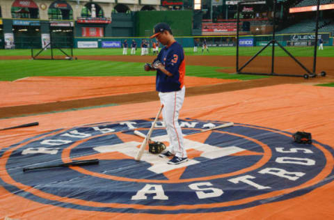 HOUSTON, TX – JUNE 30: Norichika Aoki, not Tucker, (Photo by Bob Levey/Getty Images)