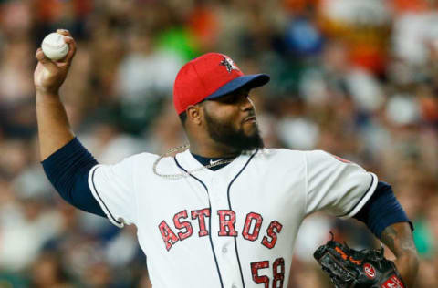 HOUSTON, TX – JULY 01: Francis Martes Astros (Photo by Bob Levey/Getty Images)