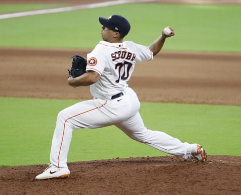 Houston Astros, Andre Scrubb (Photo by Bob Levey/Getty Images)