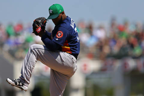 Mar 17, 2017; Fort Myers, FL, USA; Houston Astros relief pitcher Francis Martes (79) against the Boston Red Sox at JetBlue Park. The Astros won 6-2. Mandatory Credit: Aaron Doster-USA TODAY Sports