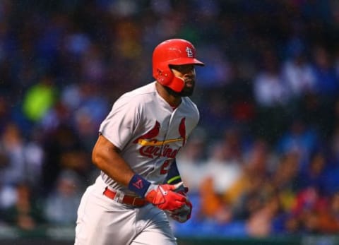 Jul 8, 2015; Chicago, IL, USA; St. Louis Cardinals outfielder Jason Heyward against the Chicago Cubs at Wrigley Field. Mandatory Credit: Mark J. Rebilas-USA TODAY Sports