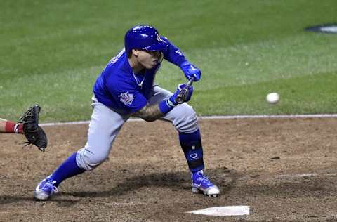 Nov 2, 2016; Cleveland, OH, USA; Chicago Cubs second baseman 