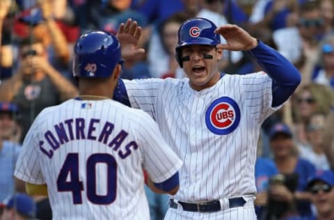 Willson Contreras and Anthony Rizzo, Chicago Cubs (Photo by Jonathan Daniel/Getty Images)