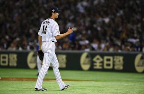 TOKYO, JAPAN – NOVEMBER 19: Starting pitcher Shohei Otani