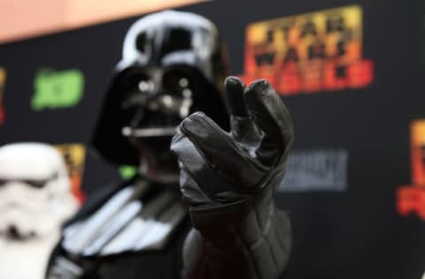 BURBANK, CALIFORNIA – MARCH 28: Darth Vader and Stormtroopers arrive at the Disney XD’s ‘Star Wars Rebels’ Season 2 finale event at Walt Disney Studios at Walt Disney Studios on March 28, 2016 in Burbank, California. (Photo by Matt Winkelmeyer/Getty Images)