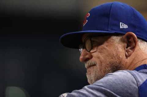 PHOENIX, AZ – AUGUST 11: Manager Joe Maddon