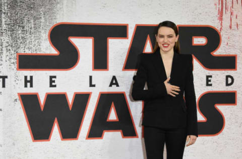 LONDON, ENGLAND – DECEMBER 13: Daisy Ridley during the ‘Star Wars: The Last Jedi’ photocall at Corinthia Hotel London on December 13, 2017 in London, England. (Photo by Stuart C. Wilson/Getty Images)