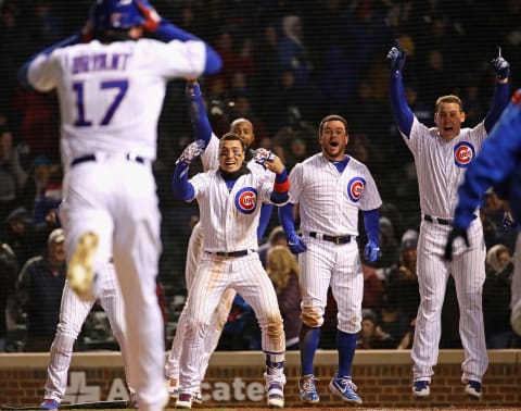 Kris Bryant and crew, Chicago Cubs (Photo by Jonathan Daniel/Getty Images)