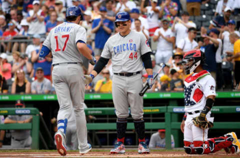 Anthony Rizzo, Kris Bryant, Chicago Cubs (Photo by Justin Berl/Getty Images)