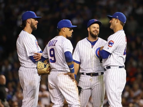 Bryant, Baez, Bote, Rizzo, Chicago Cubs (Photo by Jonathan Daniel/Getty Images)