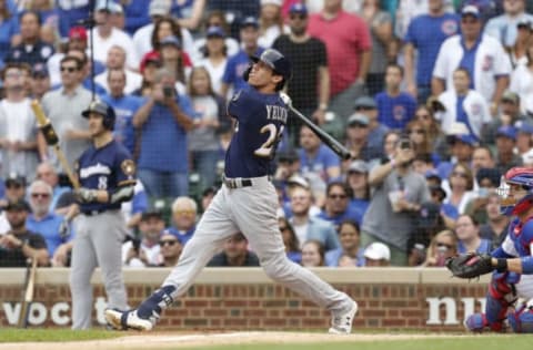 Christian Yelich, Chicago Cubs (Photo by Nuccio DiNuzzo/Getty Images)