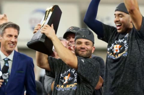 Jose Altuve / Carlos Correa – Houston Astros (Photo by Bob Levey/Getty Images)