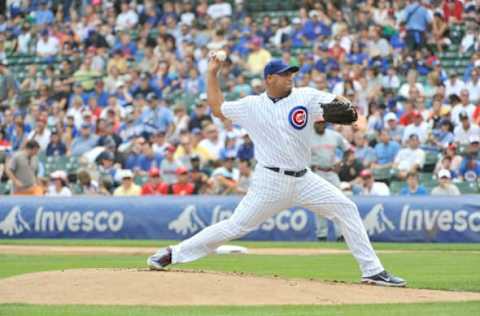 Chicago Cubs/ Carlos Zambrano (Photo by Brian D. Kersey/Getty Images)