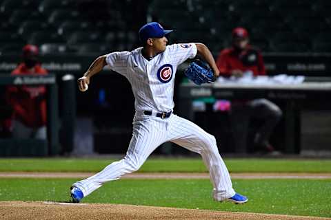 Adbert Alzolay, Chicago Cubs (Photo by Quinn Harris/Getty Images)