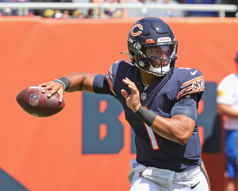 Justin Fields, Chicago Bears (Photo by Jonathan Daniel/Getty Images)