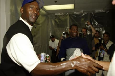 Michael Jordan, Chicago Cubs (Photo by Brian Bahr/Getty Images)