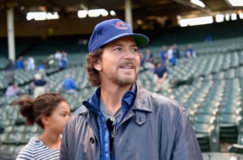 Eddie Vedder / Chicago Cubs (Photo by David Banks/Getty Images)