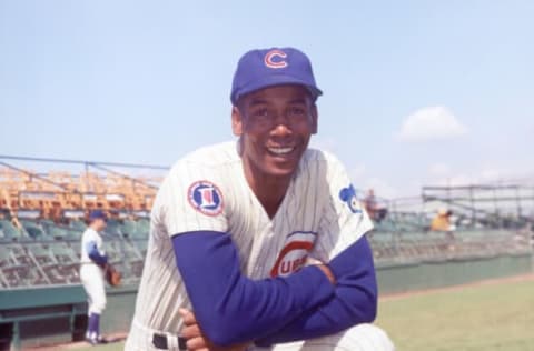 Ernie Banks, Chicago Cubs (Photo by Photo File/MLB Photos via Getty Images)