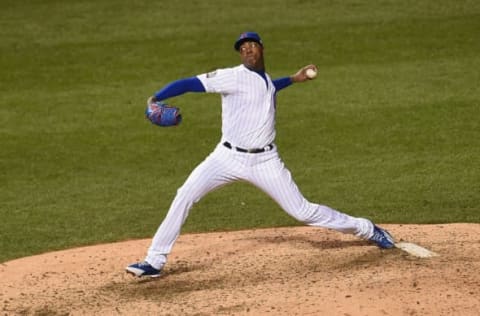 Aroldis Chapman, Chicago Cubs (Photo by Stacy Revere/Getty Images)