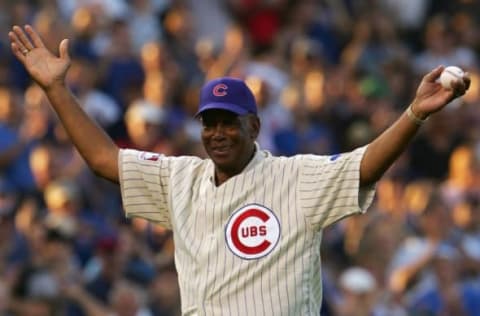 Ernie Banks, Chicago Cubs (Photo by Chris McGrath/Getty Images)