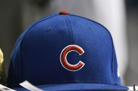 Chicago Cubs hat (Photo by David Banks/Getty Images) *** Local Caption ***