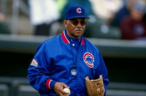 21 Feb 1998: Billy Williams of the Chicago Cubs at Spring Training at the Hohokam Park in Mesa, Arizona.