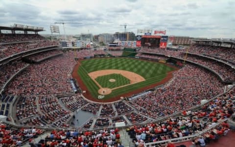 May 29, 2016; Washington, DC, USA; General view of Nationals Park during the game between the Washington Nationals and the St. Louis Cardinals. Mandatory Credit: Brad Mills-USA TODAY Sports