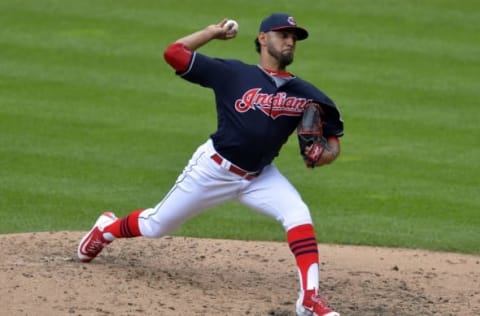 Jul 9, 2016; Cleveland, OH, USA; Cleveland Indians starting pitcher Danny Salazar (31) delivers in the third inning against the New York Yankees at Progressive Field. Mandatory Credit: David Richard-USA TODAY Sports