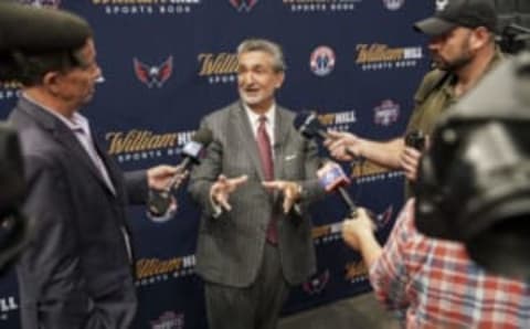 WASHINGTON, DC – OCTOBER 03: CEO of Monumental Sports & Entertainment Ted Leonsis speaks to media after announcing William Hill and Monumental Sports & Entertainment’s innovative partnership to launch new era of sports betting on October 03, 2019 at Capital One Arena in Washington, DC. (Photo by Jemal Countess/Getty Images for William Hill U.S.)