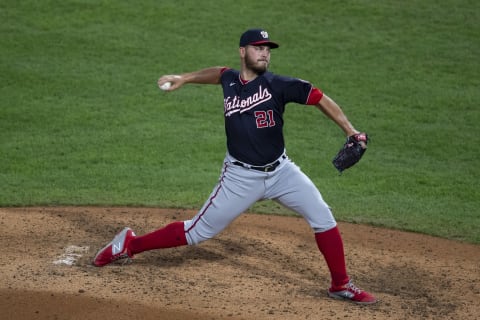 PHILADELPHIA, PA – SEPTEMBER 02: Tanner Rainey #21 of the Washington Nationals throws a pitch in the bottom of the seventh inning against the Philadelphia Phillies at Citizens Bank Park on September 2, 2020 in Philadelphia, Pennsylvania. The Phillies defeated the Nationals 3-0. (Photo by Mitchell Leff/Getty Images)