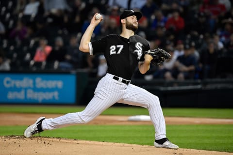 CHICAGO, ILLINOIS – SEPTEMBER 06: Starting pitcher Lucas Giolito #27 of the Chicago White Sox delivers the ball in the first inning against the Los Angeles Angels of Anaheim at Guaranteed Rate Field on September 06, 2019 in Chicago, Illinois. (Photo by Quinn Harris/Getty Images)