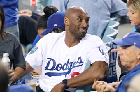 LOS ANGELES, CA - OCTOBER 27: Kobe Bryant attends The Los Angeles Dodgers Game - World Series - Boston Red Sox v Los Angeles Dodgers - Game Four at Dodger Stadium on October 27, 2018 in Los Angeles, California. (Photo by Jerritt Clark/Getty Images)