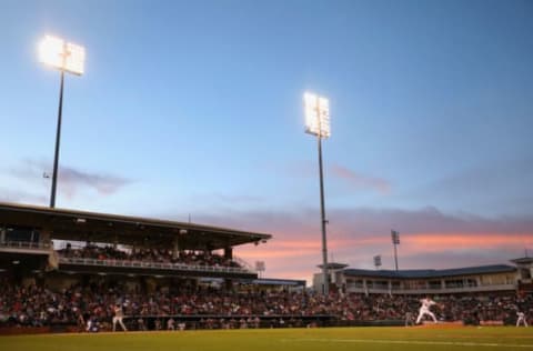 SURPRISE, AZ – NOVEMBER 03: Relief pitcher AFL West All-Star, Evan Kruczynski #75 of the St. Louis Cardinals throws a pitch during the Arizona Fall League All Star Game at Surprise Stadium on November 3, 2018 in Surprise, Arizona. (Photo by Christian Petersen/Getty Images)