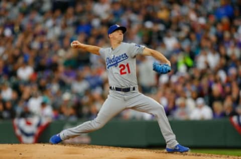 DENVER, CO – APRIL 6: Starting pitcher Walker Buehler #21 of the Los Angeles Dodgers delivers to home plate during the third inning against the Colorado Rockies at Coors Field on April 6, 2019 in Denver, Colorado. (Photo by Justin Edmonds/Getty Images)