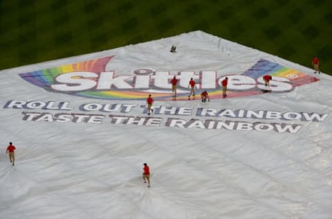 WASHINGTON, DC – MAY 02: The Washington Nationals grounds crew prepares the field for the game between the Washington Nationals and the St. Louis Cardinals at Nationals Park on May 2, 2019, in Washington, DC. (Photo by Will Newton/Getty Images)