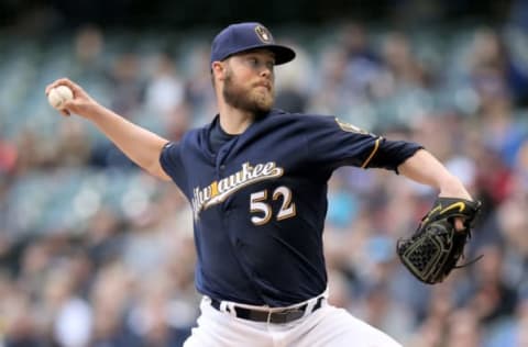 MILWAUKEE, WISCONSIN – JUNE 20: Jimmy Nelson #52 of the Milwaukee Brewers pitches in the first inning against the Cincinnati Reds at Miller Park on June 20, 2019 in Milwaukee, Wisconsin. (Photo by Dylan Buell/Getty Images)