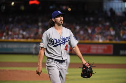 Tony Gonsolin, Los Angeles Dodgers (Photo by Norm Hall/Getty Images)