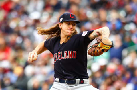 MINNEAPOLIS, MINNESOTA – SEPTEMBER 08: Mike Clevinger #52 of the Cleveland Indians delivers a pitch in the second inning against the Minnesota Twins during the game at Target Field on September 08, 2019 in Minneapolis, Minnesota. (Photo by David Berding/Getty Images)