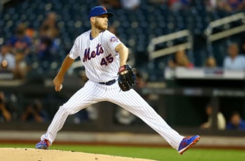 NEW YORK, NEW YORK – SEPTEMBER 10: Zack Wheeler #45 of the New York Mets pitches in the first inning against the Arizona Diamondbacks at Citi Field on September 10, 2019 in New York City. (Photo by Mike Stobe/Getty Images)