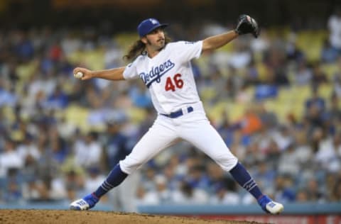 Dodgers RHP Tony Gonsolin (Photo by John McCoy/Getty Images)