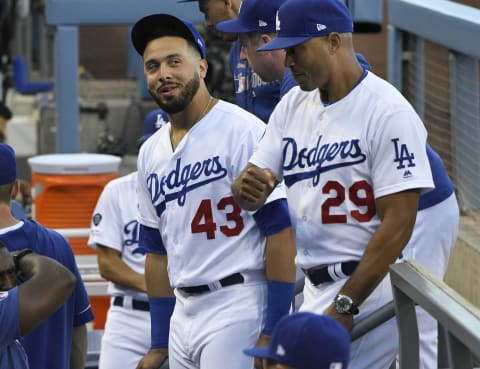 Edwin Rios, Los Angeles Dodgers. (Photo by John McCoy/Getty Images)