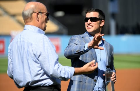 Stan Kasten and Andrew Friedman, Dodgers, (Photo by Harry How/Getty Images)