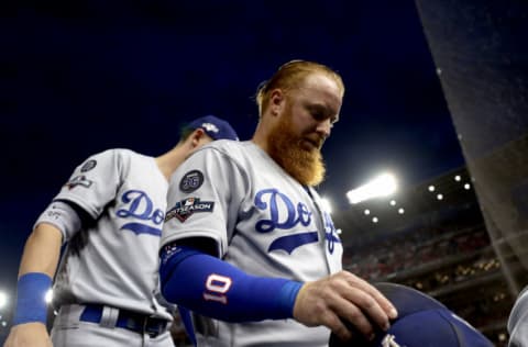 Justin Turner, Los Angeles Dodgers, (Photo by Rob Carr/Getty Images)